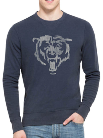 Chicago Bears 47 Brand Blue End-Grain Crew Thermal Long Sleeve T-Shirt - Sporting Up