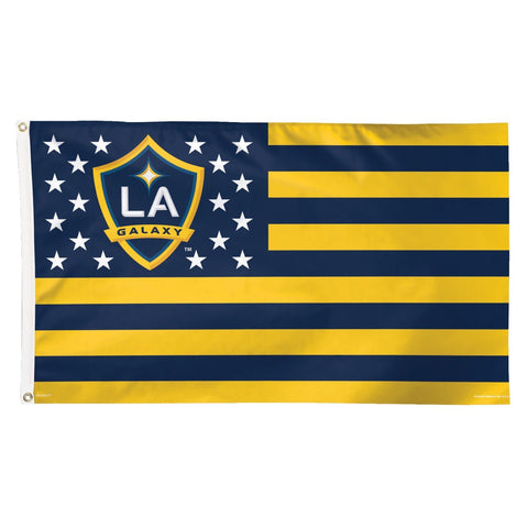 Shop Los Angeles Galaxy WinCraft Stars & Stripes Deluxe Indoor Outdoor Flag (3' x 5') - Sporting Up