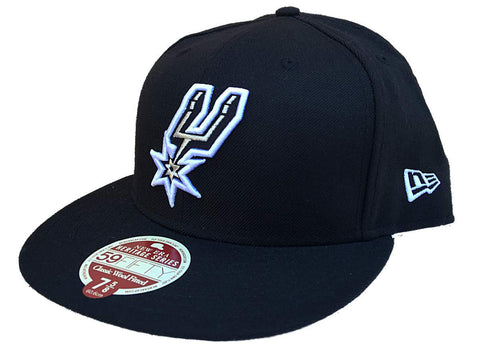 Kaufen Sie San Antonio Spurs New Era Heritage Black Classic Wool Fitted 59Fifty Hat Cap – sportlich