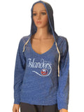 New York Islanders SAAG Women Blue Lightweight Pullover Hoodie Sweatshirt - Sporting Up