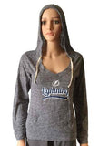 Tampa Bay Lightning SAAG Women Gray Lightweight Pullover Hoodie Sweatshirt - Sporting Up
