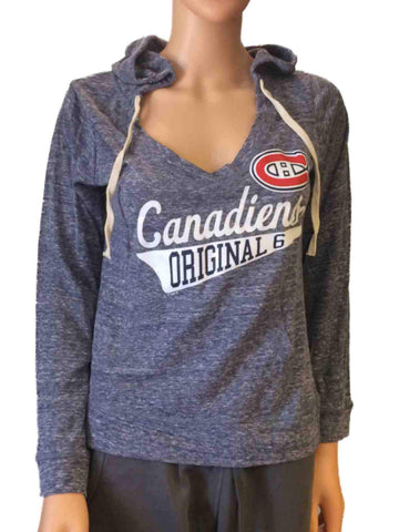 Canadiens de Montréal saag femmes marine pull à capuche léger sweat-shirt - sporting up