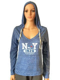 New York Rangers SAAG Women Blue Lightweight Pullover Hoodie Sweatshirt - Sporting Up