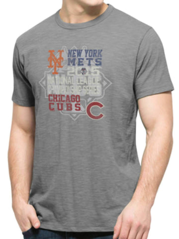 Chicago cubs new york mets 47 märke 2015 nlcs eftersäsong scrum t-shirt - sportig
