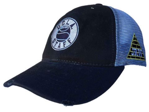 Shop UCLA Bruins Retro Brand Navy Basketball Staff JRW Worn Mesh Adjust Snap Hat Cap - Sporting Up