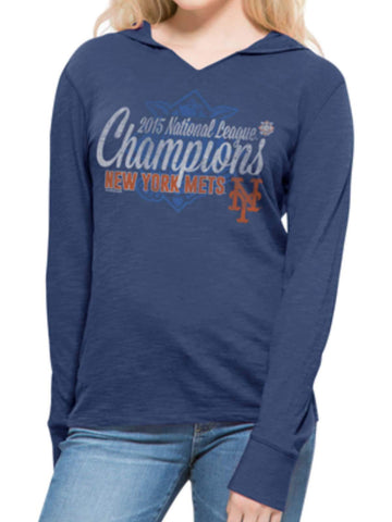 Kaufen Sie das New York Mets 47 Brand Damen-T-Shirt „National League Champions 2015“ in LS-Qualität – sportlich