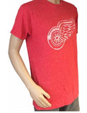 Camiseta de manga corta vintage de tres mezclas rojas de la marca retro de Detroit Red Wings - sporting up