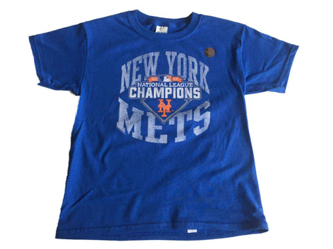 Achetez le t-shirt bleu des champions de la ligue nationale 2015 des Mets Saag de New York - Sporting Up