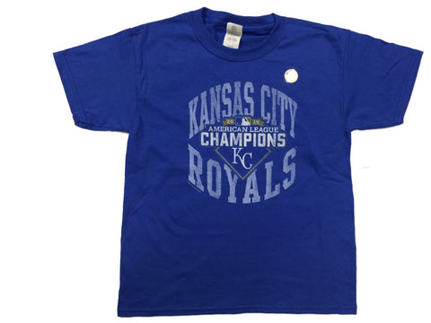 Kansas City Royals SAAG YOUTH 2015 American League Champs Fade T-Shirt - Sporting Up