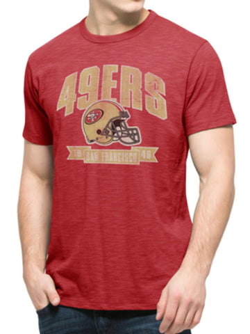 Shop San Francisco 49ers 47 Brand Red Soft Cotton 1946 Banner Scrum T-Shirt - Sporting Up