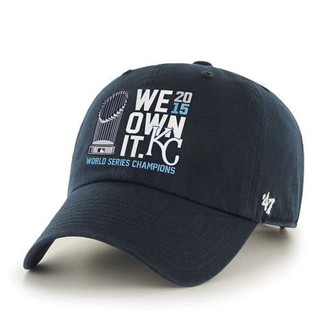 Kansas City Royals 47 marca campeones de la serie mundial 2015 somos dueños gorra con sombrero de trofeo - sporting up