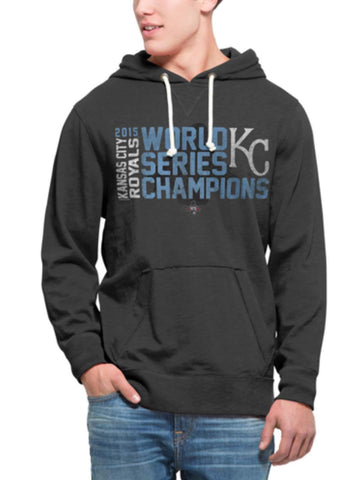 Handla kansas city royals 47 brand 2015 World Series champs grå slugger hoodie - sportig