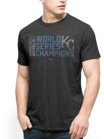 Shop Kansas City Royals 47 Brand 2015 World Series Champs Gray Scrum T-Shirt - Sporting Up