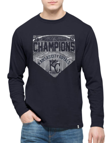 Shop Kansas City Royals 47 Brand 2015 World Series Champs Stadium LS T-Shirt - Sporting Up