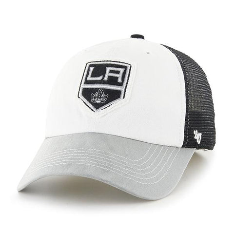 Shop Los Angeles Kings 47 Brand Tri-Tone Privateer Closer Mesh Flexfit Slouch Hat Cap - Sporting Up
