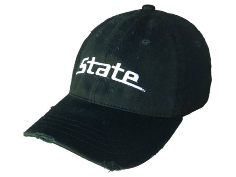 Michigan State Spartans Retro Brand Green "State" Worn Flexfit Hat Cap - Sporting Up