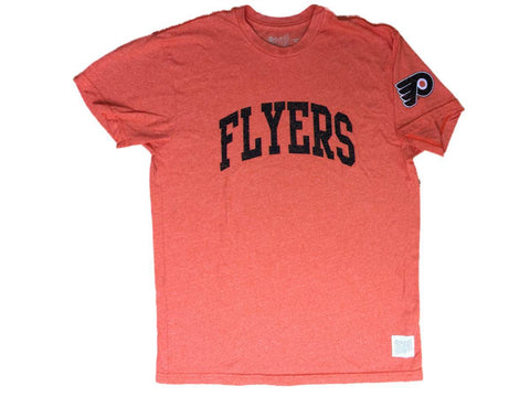 Philadelphia flyers retro märke orange mjuk vintage kortärmad t-shirt - sportig upp