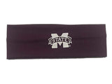 Mississippi State Bulldogs Top of the World, paquete de 2 cintas para la cabeza para yoga en color granate y rosa - Sporting Up