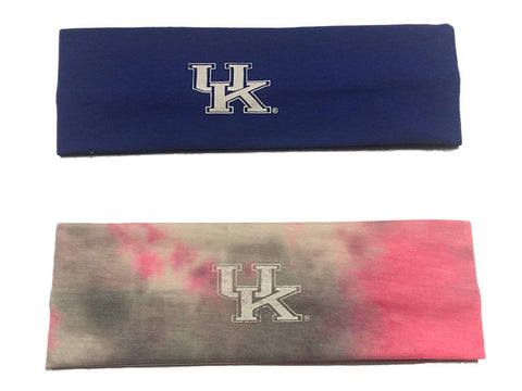 Shop Kentucky Wildcats Top of the World Blue & Tie-Dye Pink 2 Pack Yoga Headbands - Sporting Up