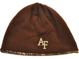 Air Force Falcons TOW Camo Brown Trap 1 Reversible Knit Winter Beanie Hat Cap - Sporting Up
