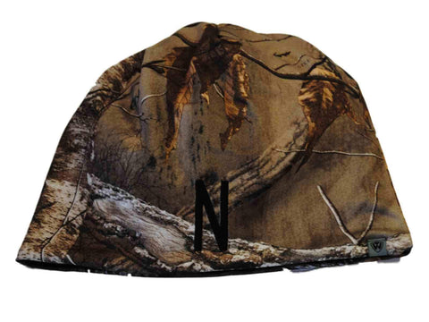 Nebraska cornhuskers remolque camuflaje marrón trampa 1 gorra de gorro de invierno de punto reversible - deportivo