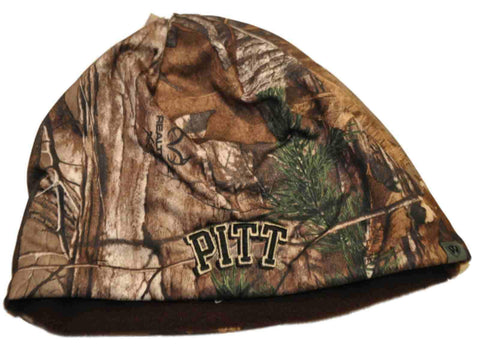 Compre pittsburgh panthers remolque camo marrón trampa 1 gorra de gorro de invierno de punto reversible - sporting up