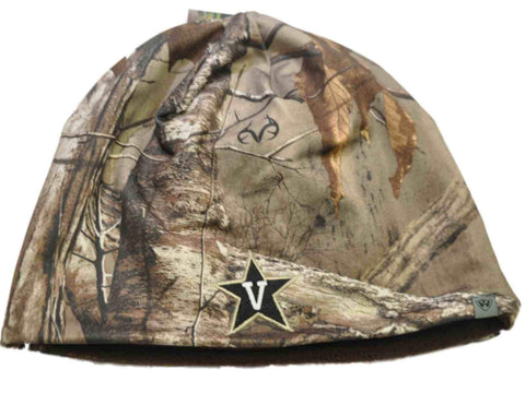 Shop Vanderbilt Commodores TOW Camo Brown Trap 1 Reversible Knit Beanie Hat Cap - Sporting Up