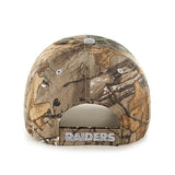Las Vegas Raiders 47 Brand Realtree Camo Frost MVP Adjustable Hat Cap - Sporting Up