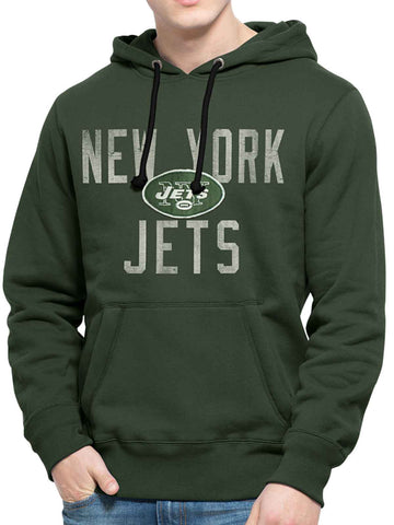 Handla new york jets 47 grön kryssrutig tröja med luvtröja - sportig