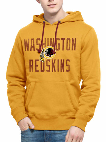 Shop Washington Redskins 47 Brand Gold Cross-Check Pullover Hoodie Sweatshirt - Sporting Up