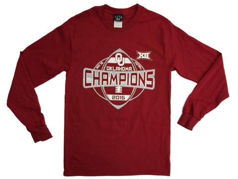 Oklahoma Sooners T-shirt LS des champions de la conférence Big 12 de football 2015 - Sporting Up