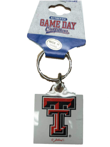 Texas Tech Red Raiders Jenkins Ent. Quadratischer Schlüsselanhänger aus Kunststoff mit Teamlogo – sportlich