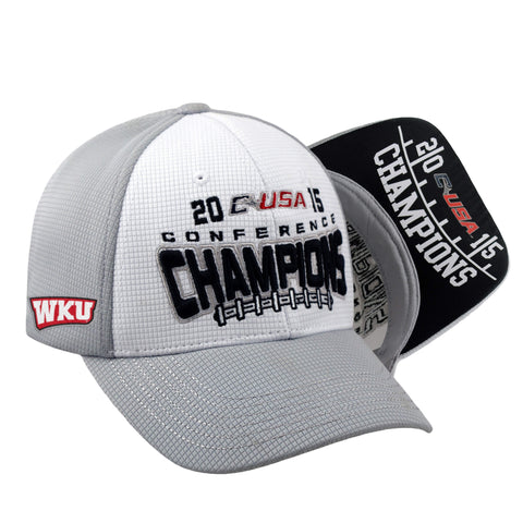 Compre gorra de vestuario de campeón de la conferencia de fútbol cusa de western kentucky hilltoppers 2015 - sporting up