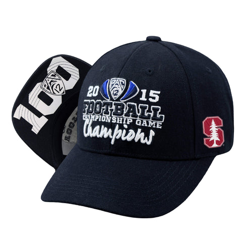 Shop Stanford Cardinal 2015 Football Pac-12 Conference Champions Locker Room Hat Cap - Sporting Up