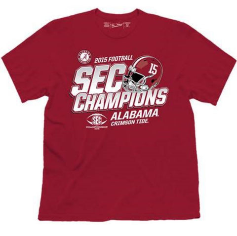 Alabama Crimson Tide 2015 Football Sec Conference Champions Umkleideraum-T-Shirt – sportlich