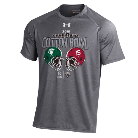 Shop 2015 Cotton Bowl Under Armour Michigan State Alabama Football Playoffs T-Shirt - Sporting Up