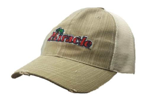 Shop Fort Myers Miracle Retro Brand Beige Worn Vintage Adj Snapback Mesh Hat Cap - Sporting Up