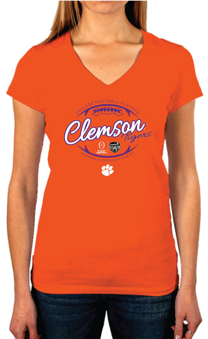 Clemson tigers seger kvinnor 2016 college fotboll slutspel orange t-shirt - sporting up