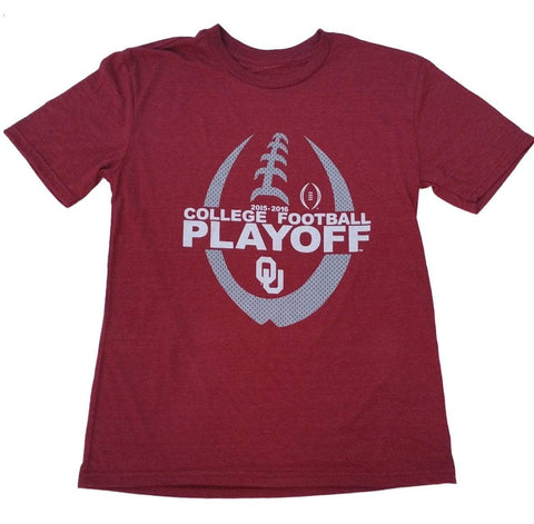 Camiseta roja de los playoffs de fútbol universitario de Oklahoma Sooners azul 84 2016 - Sporting Up