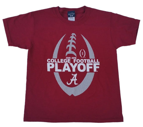 Camiseta de playoffs de fútbol universitario juvenil de Alabama Crimson Tide Blue 84 juvenil 2016 - Sporting Up