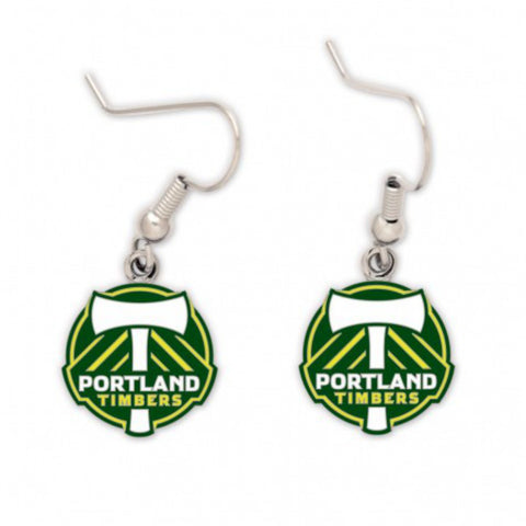 Shop Portland Timbers MLS WinCraft Green Logo Dangler Earrings (2.25" x 2.125") - Sporting Up