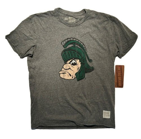 Michigan state spartans retro märke grå vintage 1983 tri-blend t-shirt - sportig upp