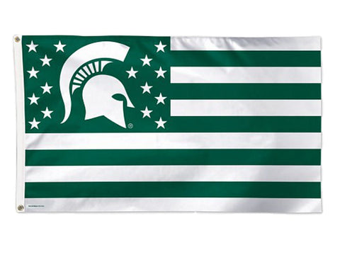 Shop Michigan State Spartans WinCraft Stars & Stripes Deluxe Indoor Outdoor Flag - Sporting Up