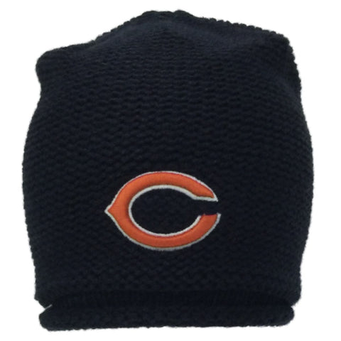 Shop Chicago Bears 47 Brand Women Navy Rolled Bottom Knit Beanie Hat Cap - Sporting Up