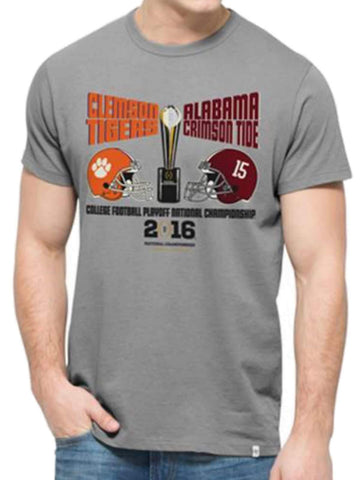 Shoppen Sie das Alabama Crimson Tide Clemson Tigers 47 Brand Fußball-Meisterschaftsspiel-T-Shirt – sportlich