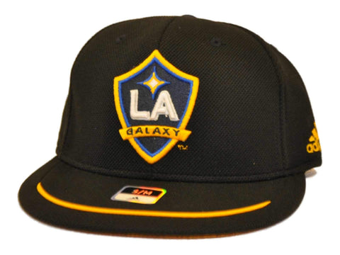 Los Angeles LA Galaxy Adidas Black Performance Flexfit Hat Cap (S/M) - Sporting Up