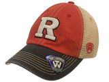 Rutgers Scarlet Knights TOW Red Black Offroad Adjustable Snapback Mesh Hat Cap - Sporting Up