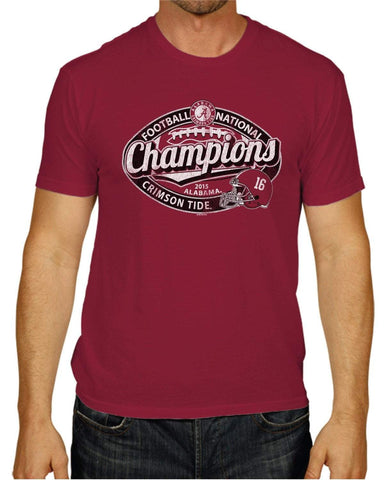 Alabama Crimson Tide 2016 College Playoff Champions Football Red T-Shirt - Sporting Up