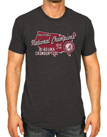Alabama crimson tide 2016 college fotbollsmästare USA mörkgrå t-shirt - sportigt