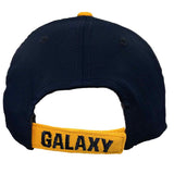 LA Galaxy MLS Adidas Navy Miracle Patch Weld One Structured Adj. Hat Cap - Sporting Up